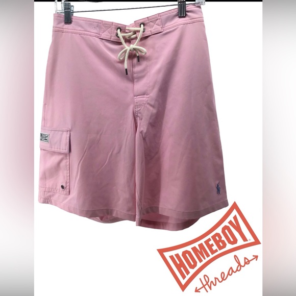 Ralph Lauren Light Pink Swim Board Shorts